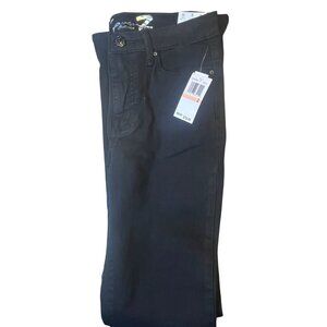 Seven 7 Women's Black Slim Fit Jeans With Button Closure & Tag